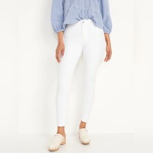 Old Navy Women's Bright White Super Skinny Ankle Jeans